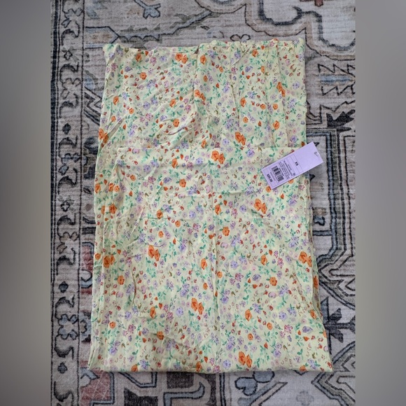 wild fable Dresses & Skirts - wild fable Yellow Floral Midi Skirt